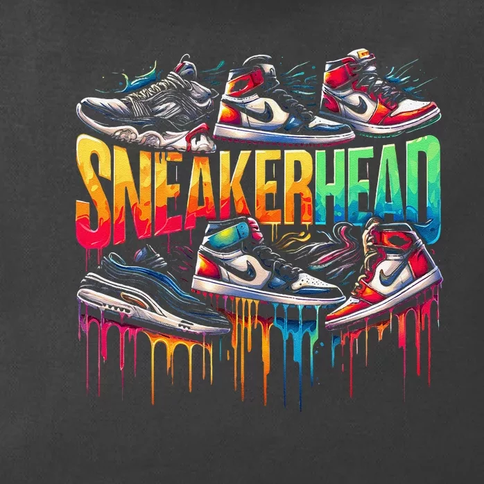 Sneaker Head Streetwear Style Gift Zip Tote Bag