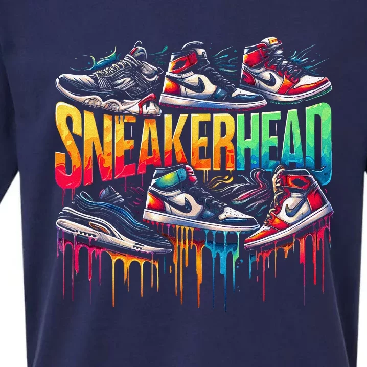 Sneaker Head Streetwear Style Gift Sueded Cloud Jersey T-Shirt