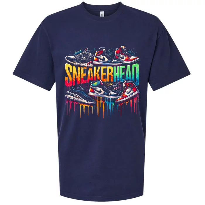 Sneaker Head Streetwear Style Gift Sueded Cloud Jersey T-Shirt