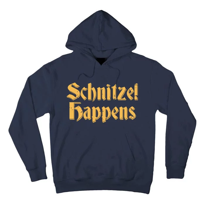 Schnitzel Happens Shirts Funny Vintage Oktoberfest German Tall Hoodie