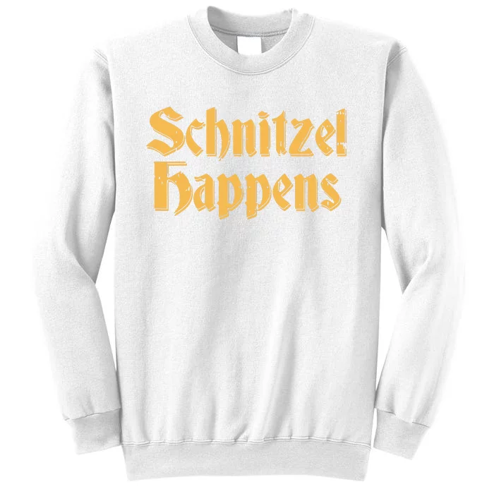 Schnitzel Happens Shirts Funny Vintage Oktoberfest German Sweatshirt