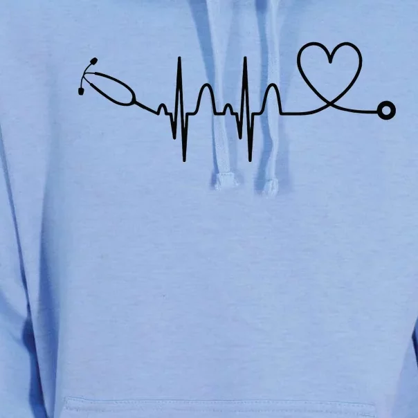 Stethoscope Heartbeat Stethoscope Gift For Doctor & Nurse Unisex Surf Hoodie