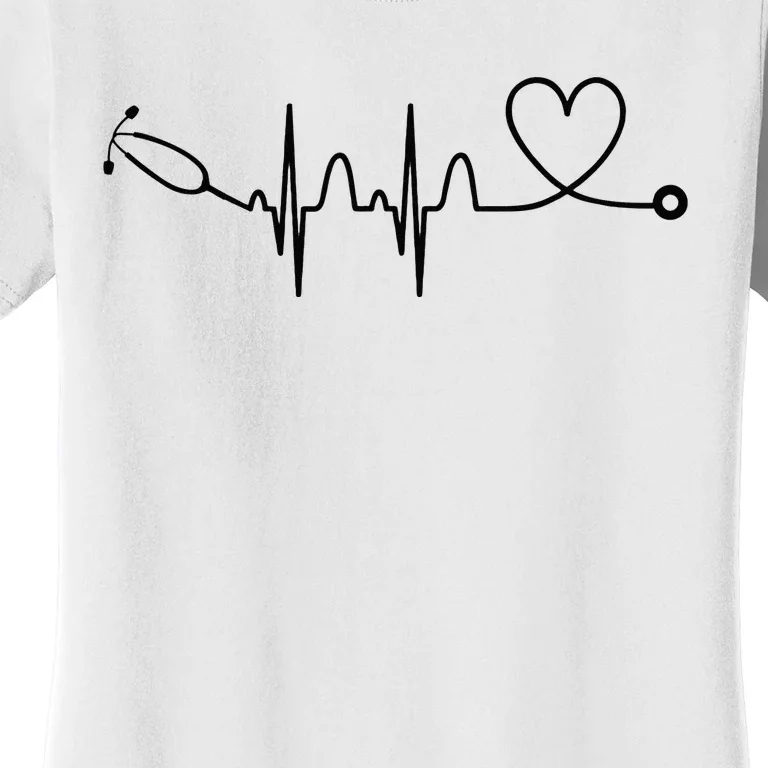 Stethoscope Heartbeat Stethoscope Gift For Doctor & Nurse Women's T-Shirt