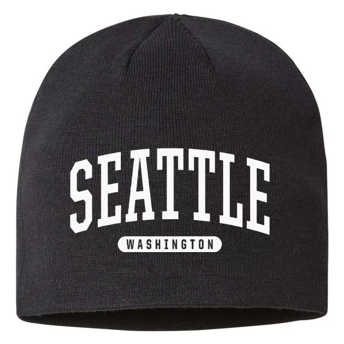 Seattle Hoodie Swea College University Style USA 8 1/2in Sustainable Knit Beanie