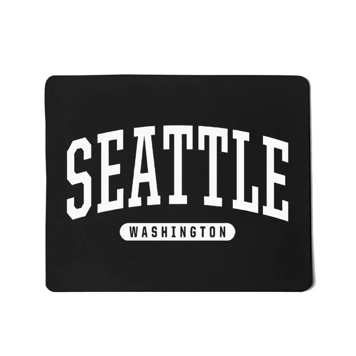 Seattle Hoodie Swea College University Style USA Mousepad