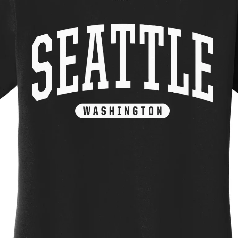 Seattle Hoodie Swea College University Style USA Women's T-Shirt