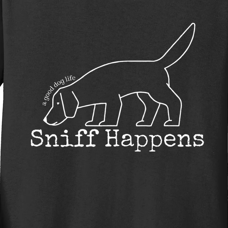 Sniff Happens Kids Long Sleeve Shirt