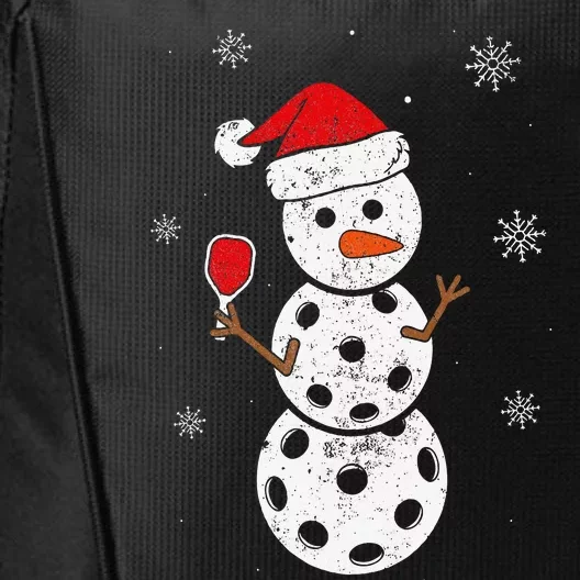 Santa Hat Snowman Gifts For Xmas Pickleball City Backpack