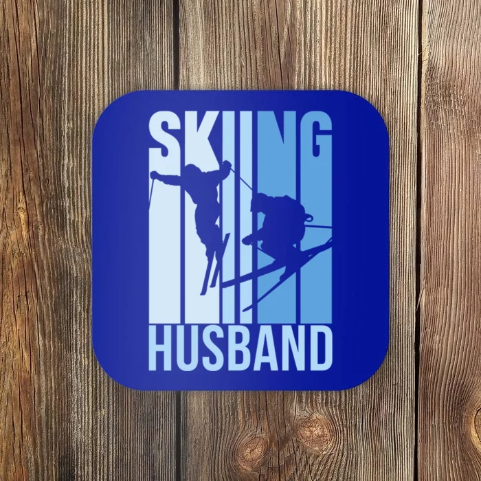 Skiing Husband Ski Skier Skiers Hobby Great Gift Coaster