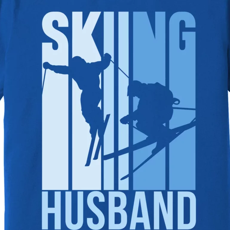 Skiing Husband Ski Skier Skiers Hobby Great Gift Premium T-Shirt