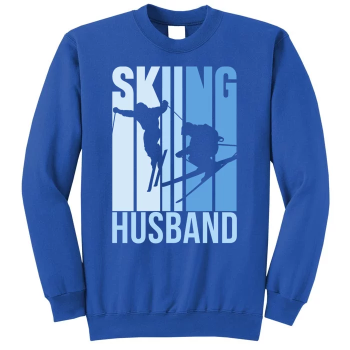 Skiing Husband Ski Skier Skiers Hobby Great Gift Tall Sweatshirt