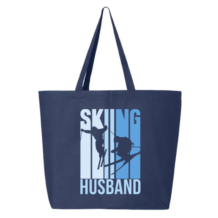 Skiing Husband Ski Skier Skiers Hobby Great Gift 25L Jumbo Tote