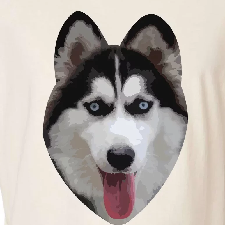 Siberian Husky Garment-Dyed Women's Muscle Tee