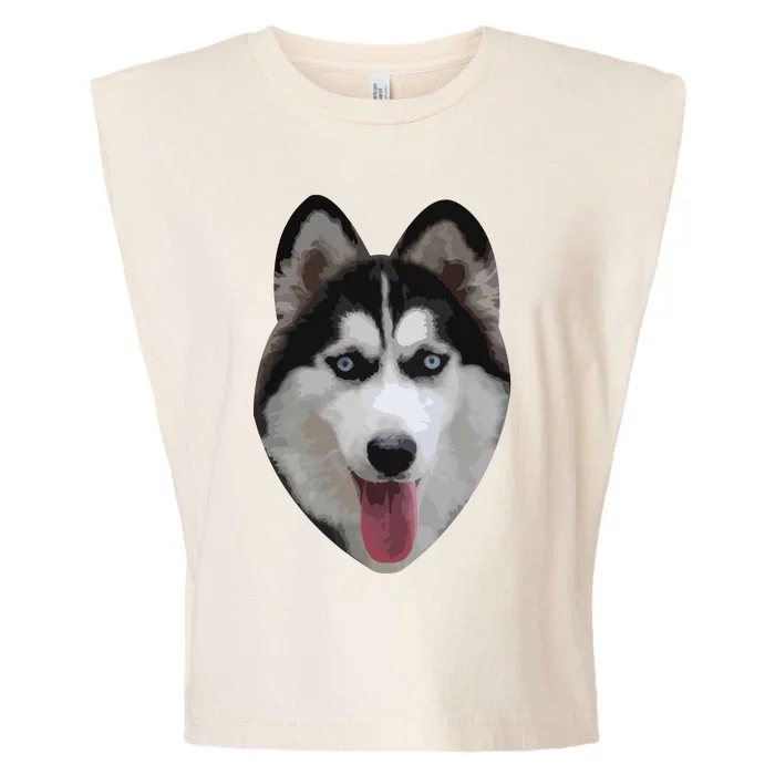 Siberian Husky Garment-Dyed Women's Muscle Tee