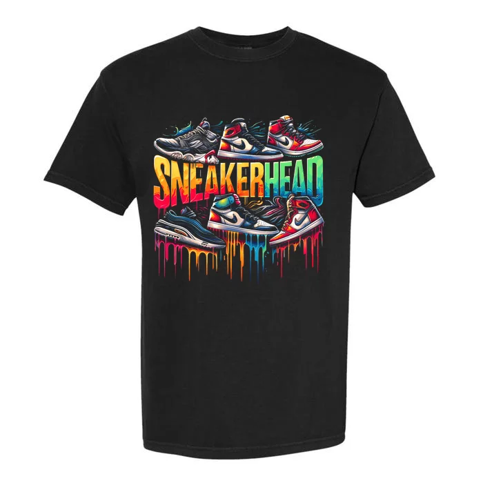 Sneaker Head Streetwear Style Garment-Dyed Heavyweight T-Shirt