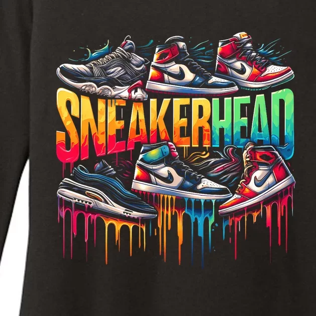 Sneaker Head Streetwear Style Womens CVC Long Sleeve Shirt