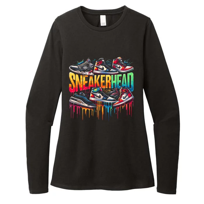 Sneaker Head Streetwear Style Womens CVC Long Sleeve Shirt