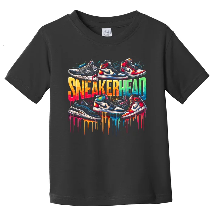 Sneaker Head Streetwear Style Toddler T-Shirt