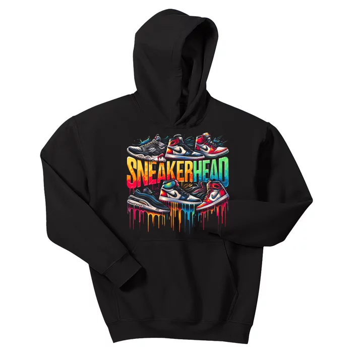 Sneaker Head Streetwear Style Kids Hoodie