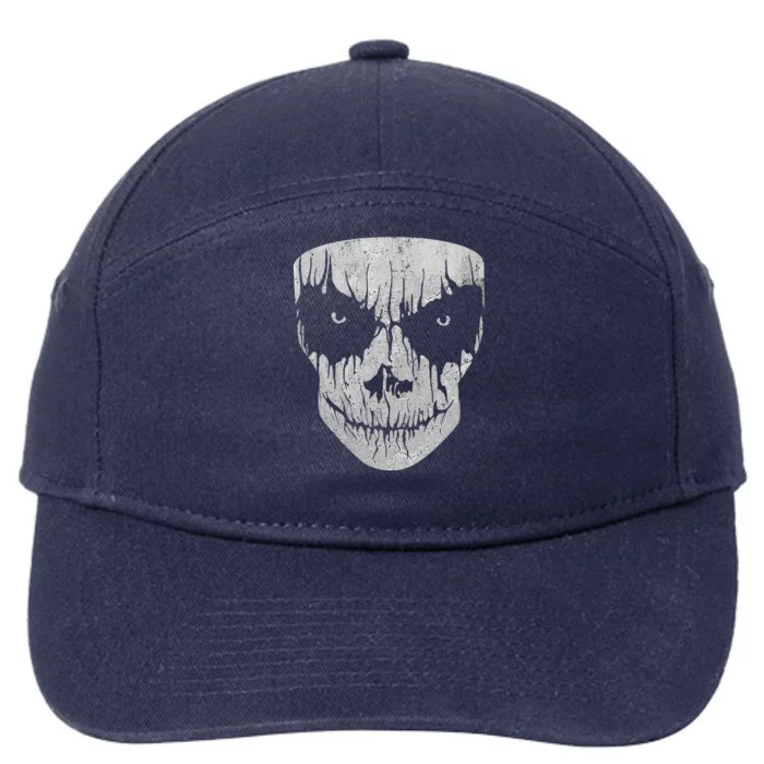 Scary Halloween Skull Mask Halloween Gift 7-Panel Snapback Hat