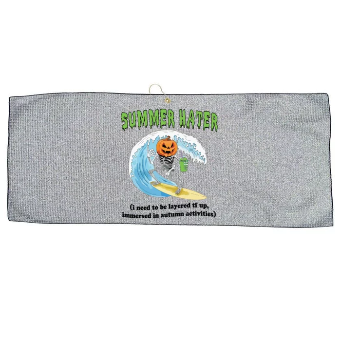 Summer Hater Large Microfiber Waffle Golf Towel