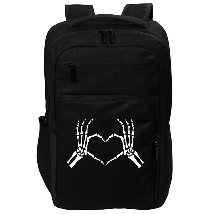 Skeletons Hands Shaped Heart Halloween Impact Tech Backpack