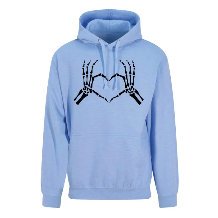 Skeletons Hands Shaped Heart Halloween Unisex Surf Hoodie