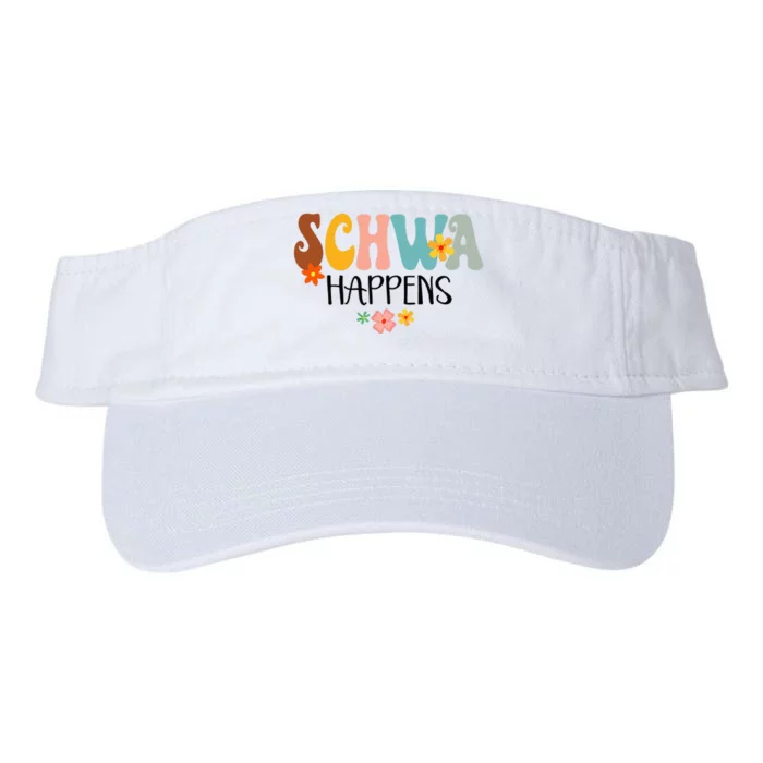 Schwa Happens Science Of Reading Teacher Intervention Groovy Valucap Bio-Washed Visor