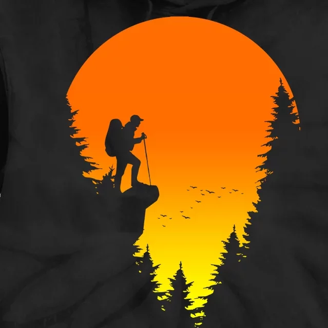 Sunset Hiking Tie Dye Hoodie