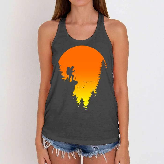 Sunset Hiking Women's Knotted Racerback Tank