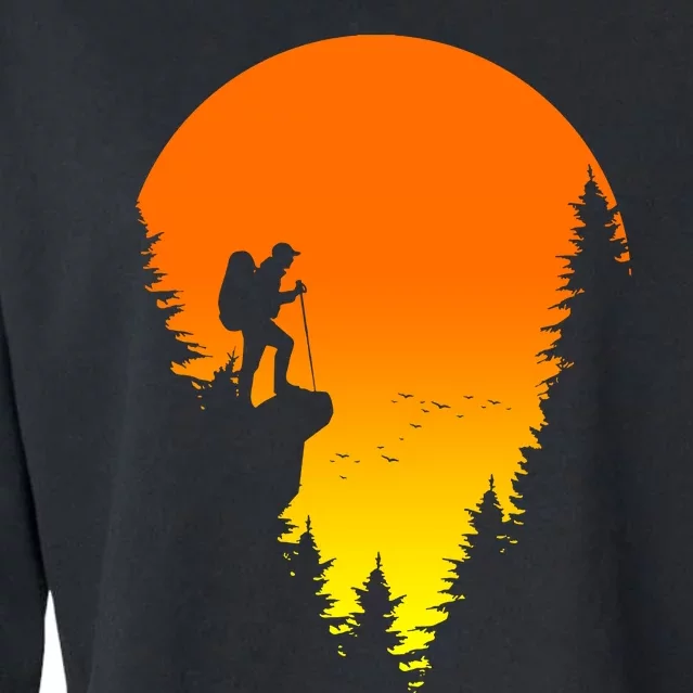 Sunset Hiking Cropped Pullover Crew