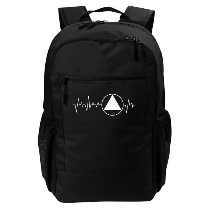 Sobriety Heartbeat Sober Recovery Abstinence Aa Na Daily Commute Backpack