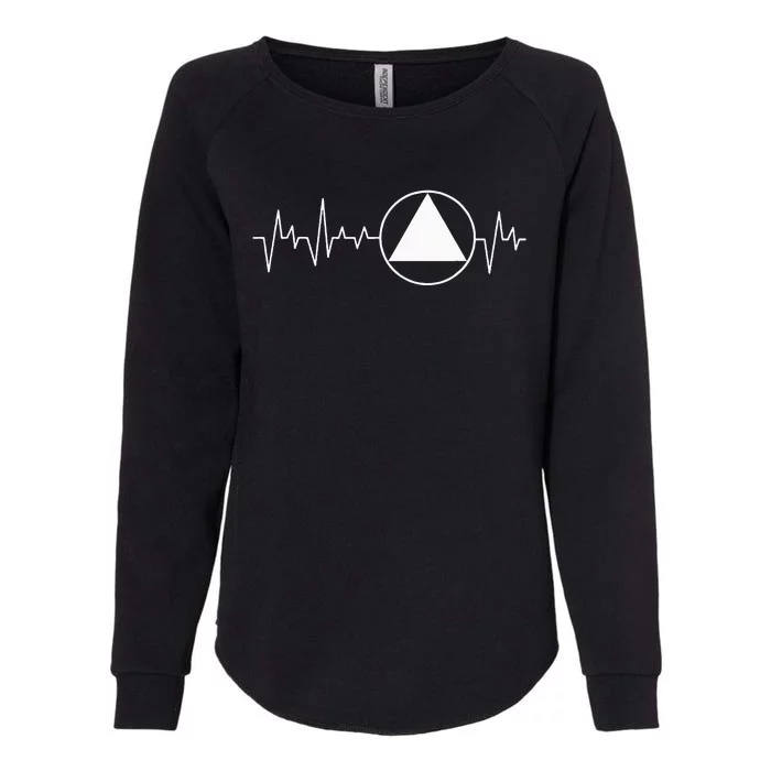 Sobriety Heartbeat Sober Recovery Abstinence Aa Na Womens California Wash Sweatshirt