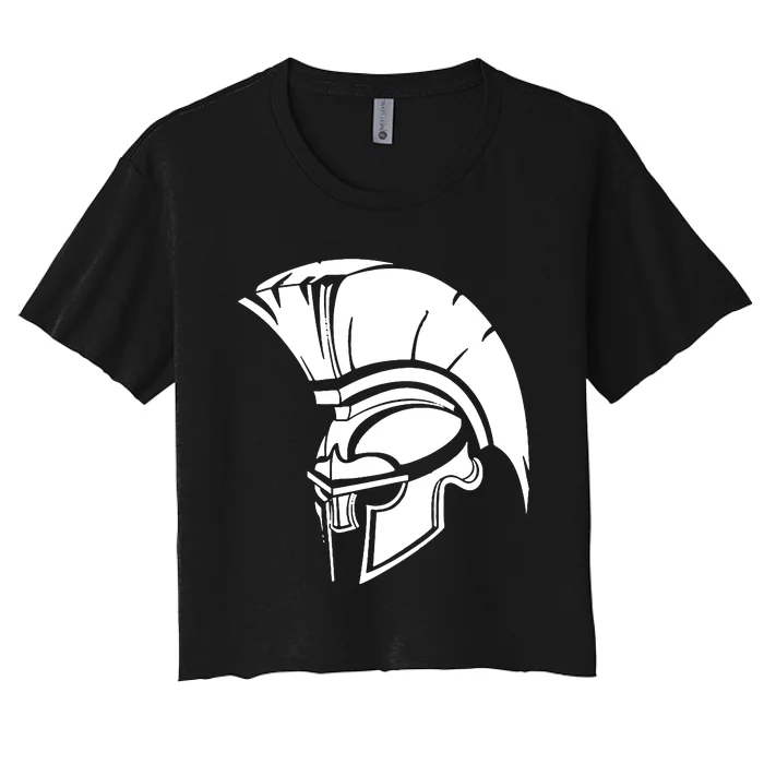 Spartan Helmet Women's Crop Top Tee