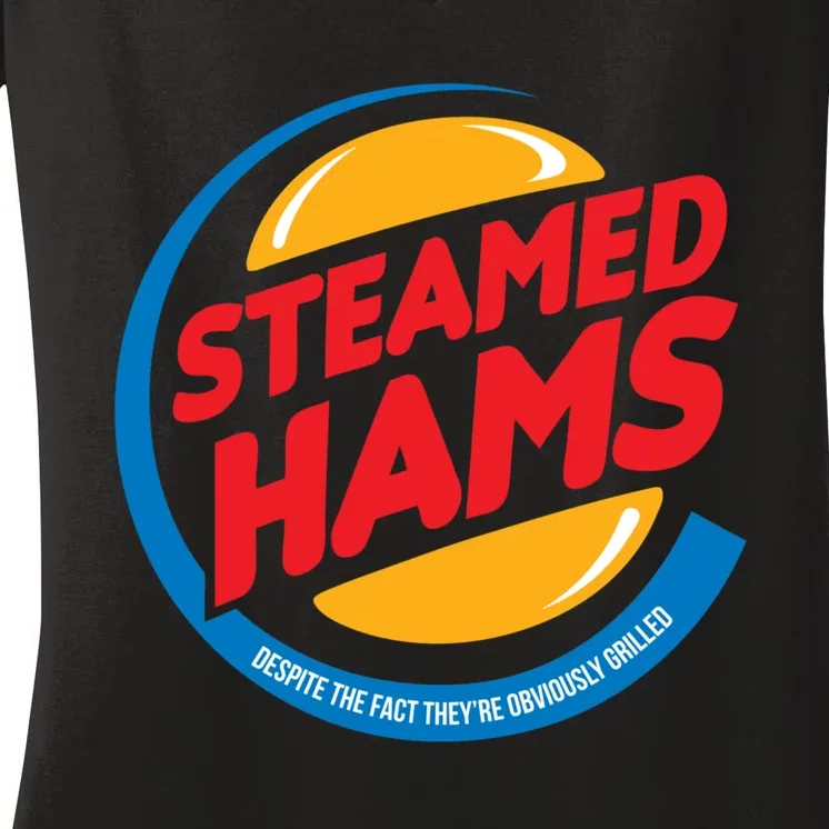 Steamed Hams Women's V-Neck T-Shirt