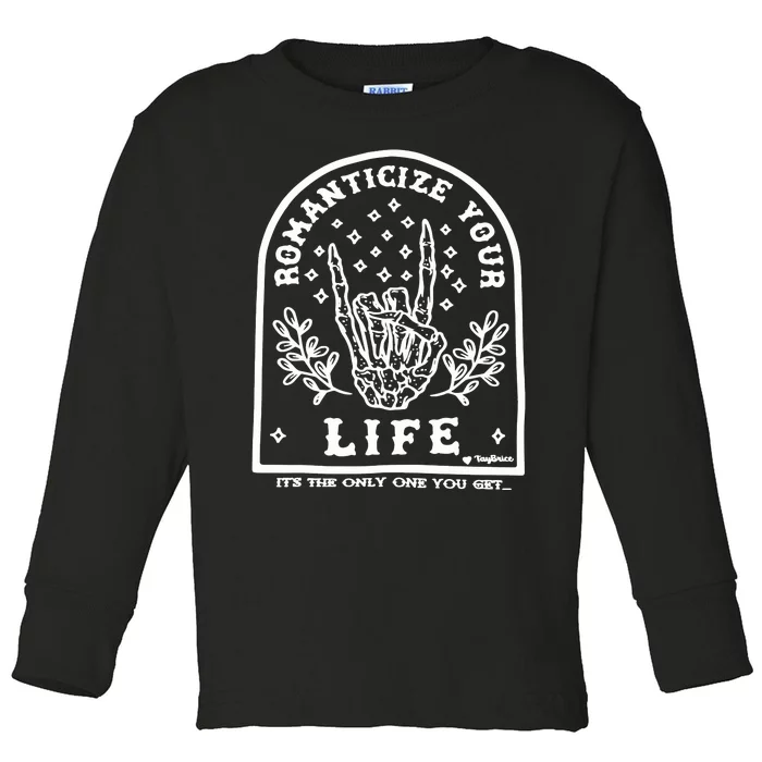 Skeleton Hand Toddler Long Sleeve Shirt