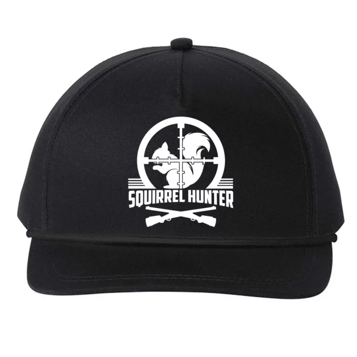 Squirrel Hunter Target Practice Hunting Sports Sport Gift Snapback Five-Panel Rope Hat