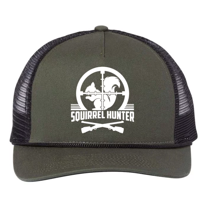 Squirrel Hunter Target Practice Hunting Sports Sport Gift Retro Rope Trucker Hat Cap