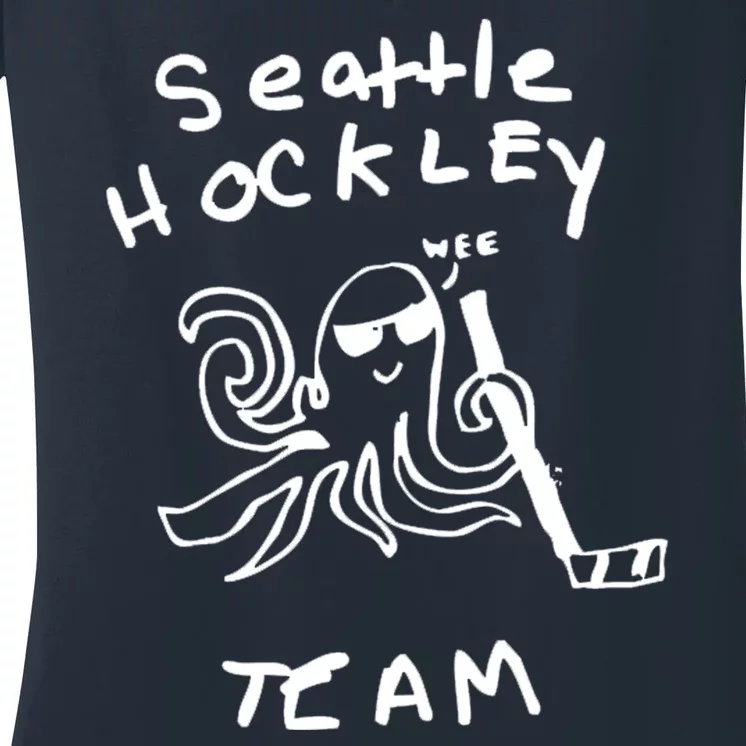 Seattle Hockey Team Wee Women's V-Neck T-Shirt