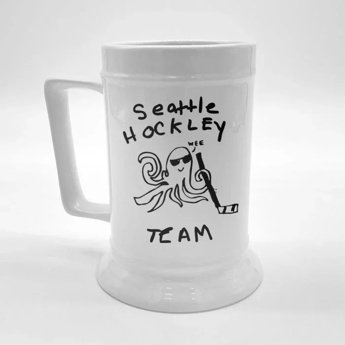 Seattle Hockey Team Wee Front & Back Beer Stein