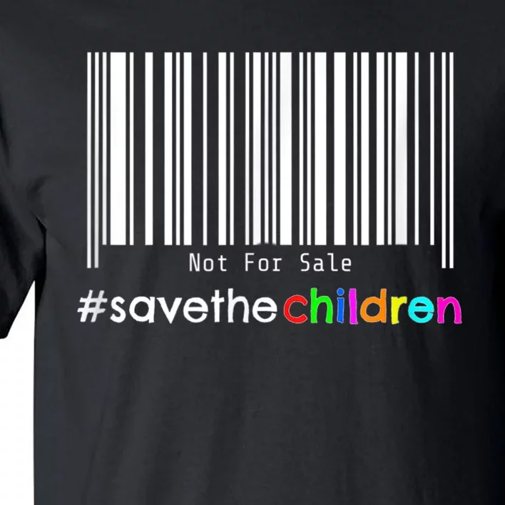 Stop Human Trafficking Bar Code Children Are Not For Sale Tall T-Shirt