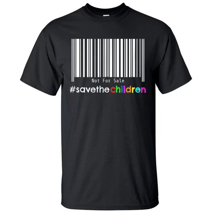 Stop Human Trafficking Bar Code Children Are Not For Sale Tall T-Shirt