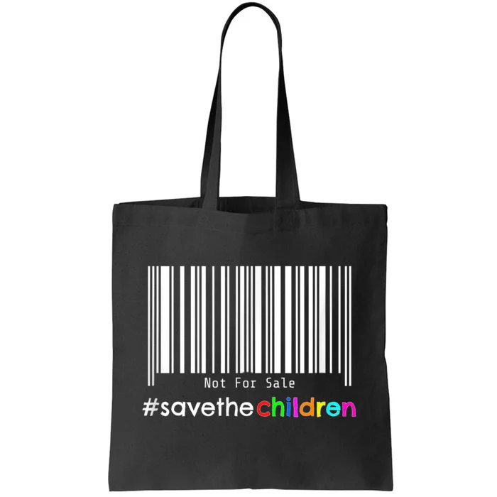 Stop Human Trafficking Bar Code Children Are Not For Sale Tote Bag