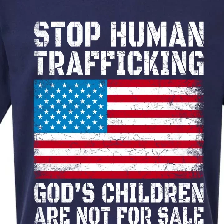 Stop Human Trafficking Gods Children Are Not For Sale. Sueded Cloud Jersey T-Shirt