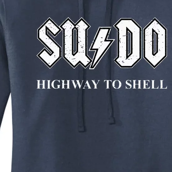 Sudo Highway To Shell Programmer Linux Women's Pullover Hoodie