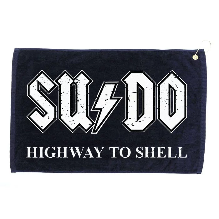 Sudo Highway To Shell Programmer Linux Grommeted Golf Towel