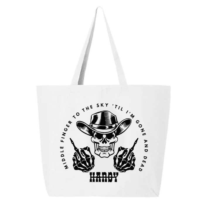 Skeleton Hand To The Sky Funny Skull 25L Jumbo Tote