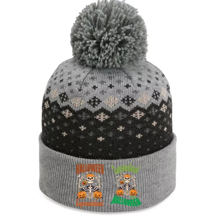 Supernatural Halloween Themed Graphic The Baniff Cuffed Pom Beanie