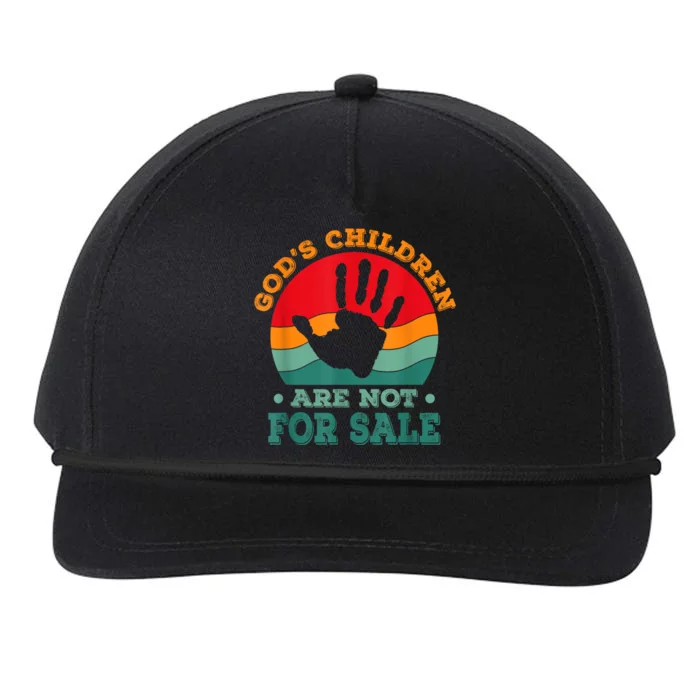 Stop Human Trafficking Gods Children Are Not For Sale Snapback Five-Panel Rope Hat