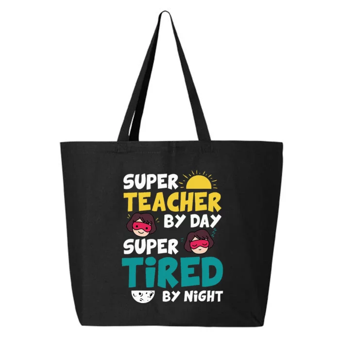 Super Hero Teacher Superheroes Funny 25L Jumbo Tote